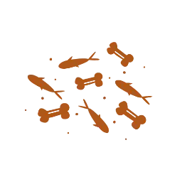 Fish and bones illustration