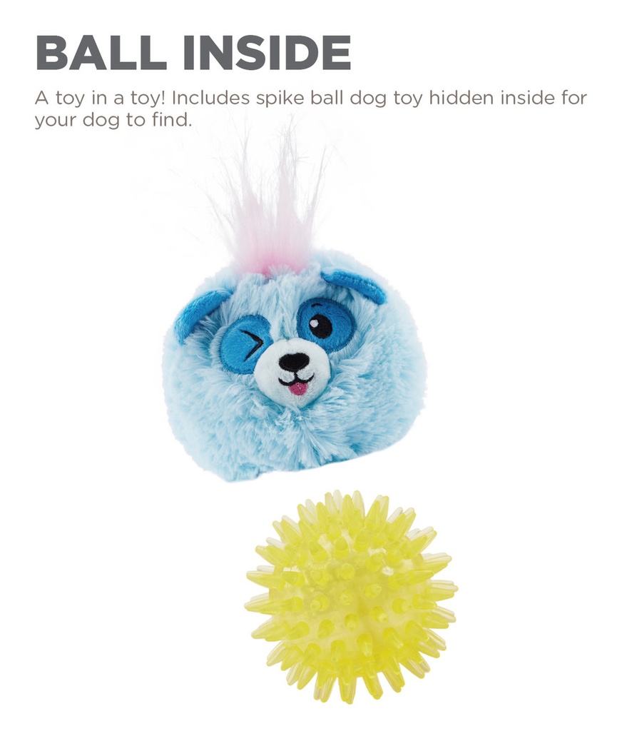 OUTWARD HOUND Reversi-Balls Spike Ball Blue Panda