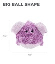 OUTWARD HOUND Jumbros Grunting Dog Toy Ball Purple Elephant