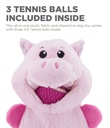 OUTWARD HOUND Ball Hogz Hide and Seek Dog Toy Pink Piggy