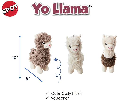 ETHICAL/SPOT Yo Llama Plush Toy 10"