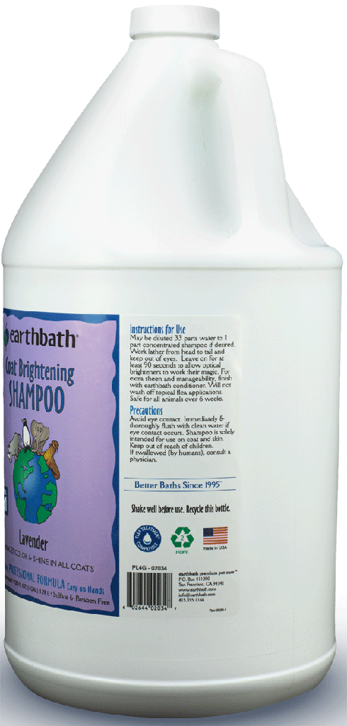 EARTHBATH Coat Brightening Shampoo Lavender Gallon