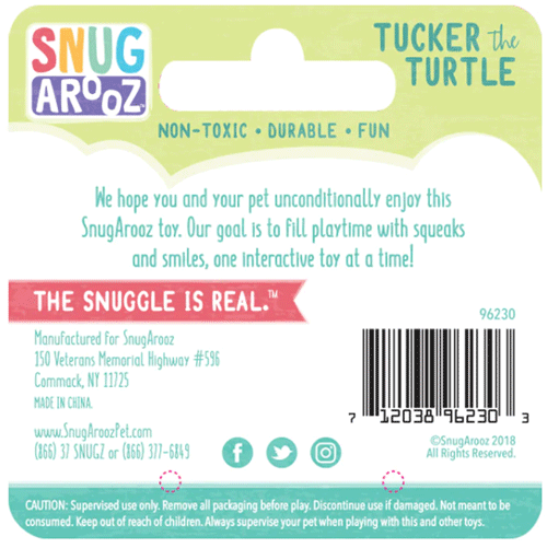 SNUGAROOZ Tucker The Turtle 10"