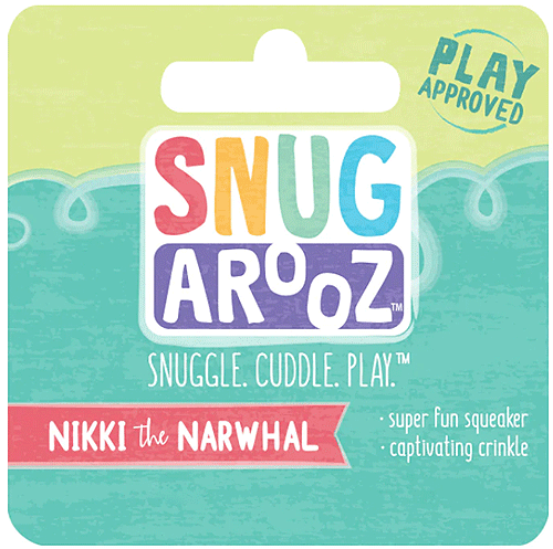 SNUGAROOZ Nikki The Narwhal 13"