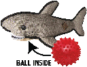 SNUGAROOZ Saul The Shark w/Ball 19"