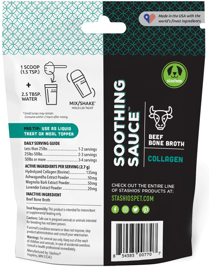 STASHIOS Soothing Sauce Collagen Beef Bone Broth 3oz