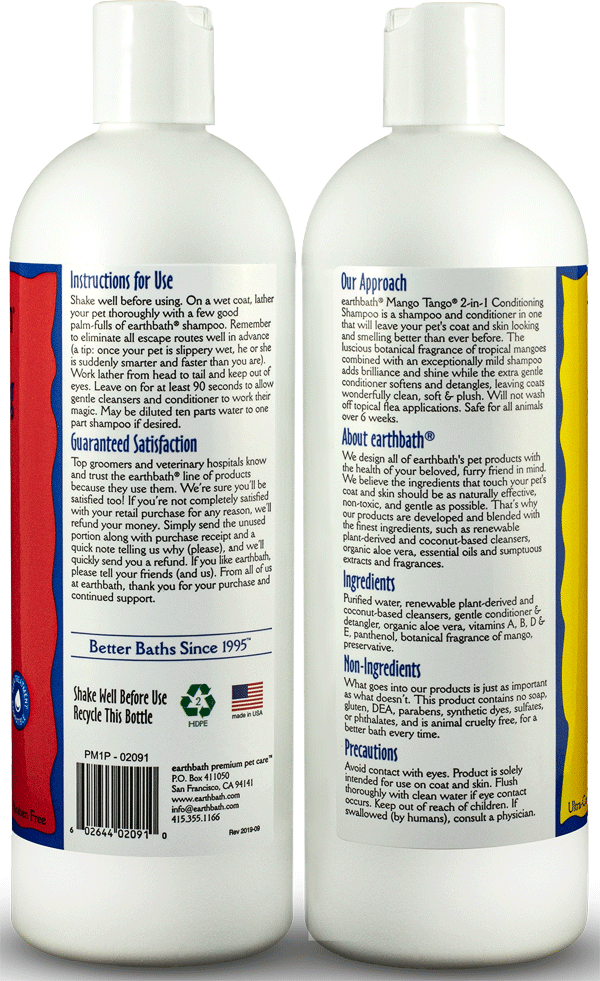 EARTHBATH 2-in-1 Conditioning Shampoo Mango Tango 16oz