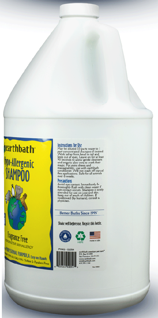 EARTHBATH Hypo-Allergenic Shampoo Fragrance-Free Gallon