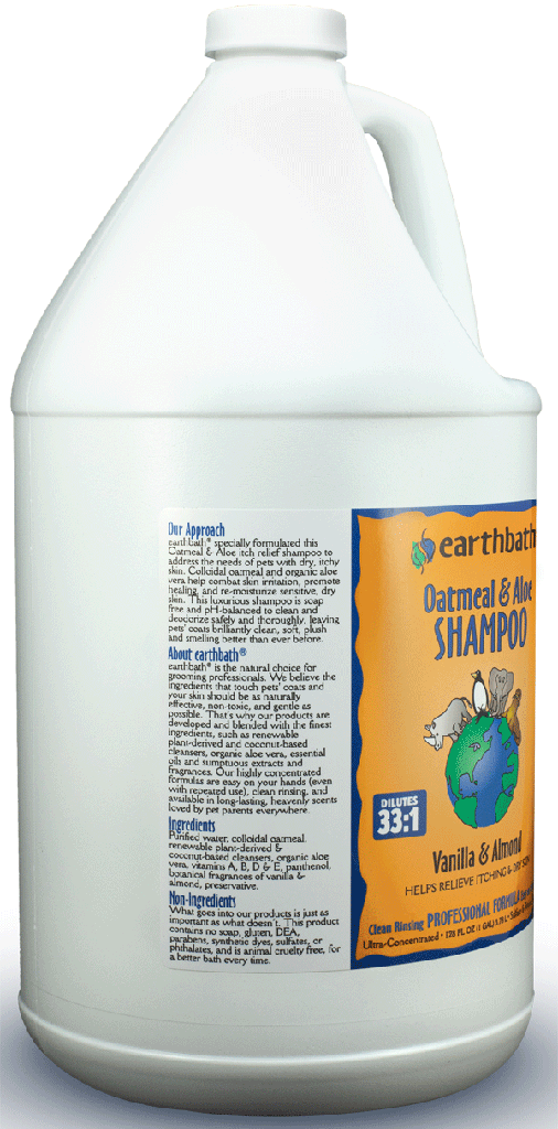 EARTHBATH Oatmeal & Aloe Shampoo Vanilla & Almond Gallon