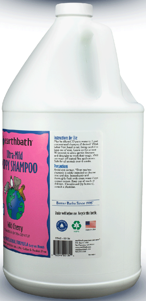 EARTHBATH Ultra-Mild Puppy Shampoo Wild Cherry Gallon