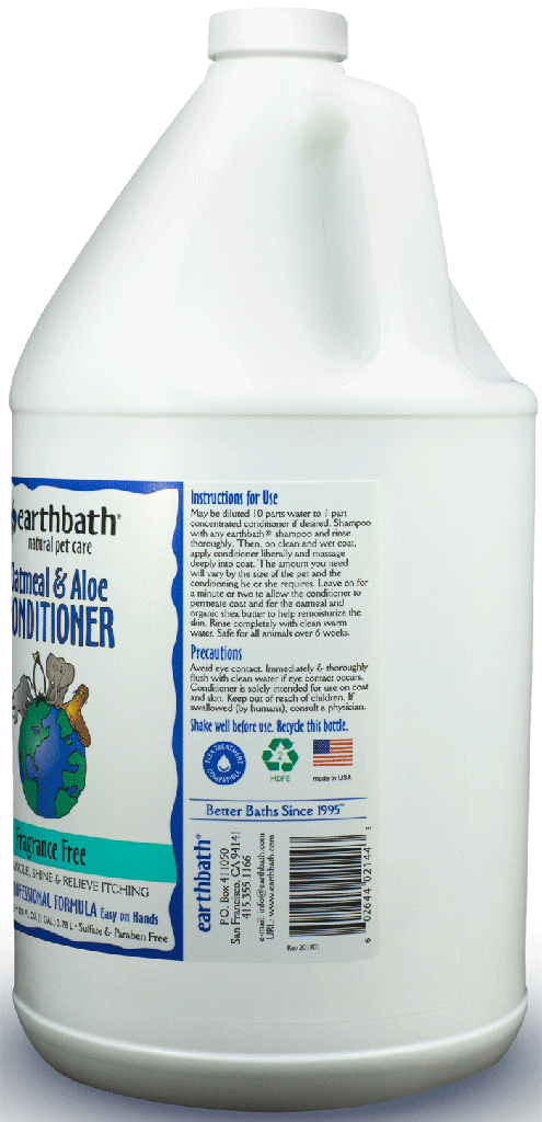 EARTHBATH Oatmeal & Aloe Conditioner Fragrance Free Gallon