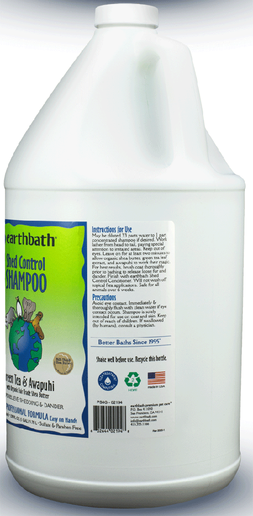 EARTHBATH Shed Control Shampoo Green Tea & Awapuhi with Shea Butter Gallon