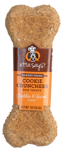 ETTA SAYS! Cookie Crunchers Cheddar & Bacon 24ct Display