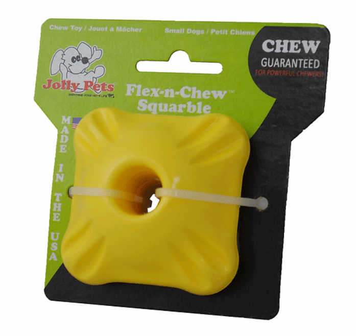 JOLLYPET Flex-n-Chew Squarble Small 2"