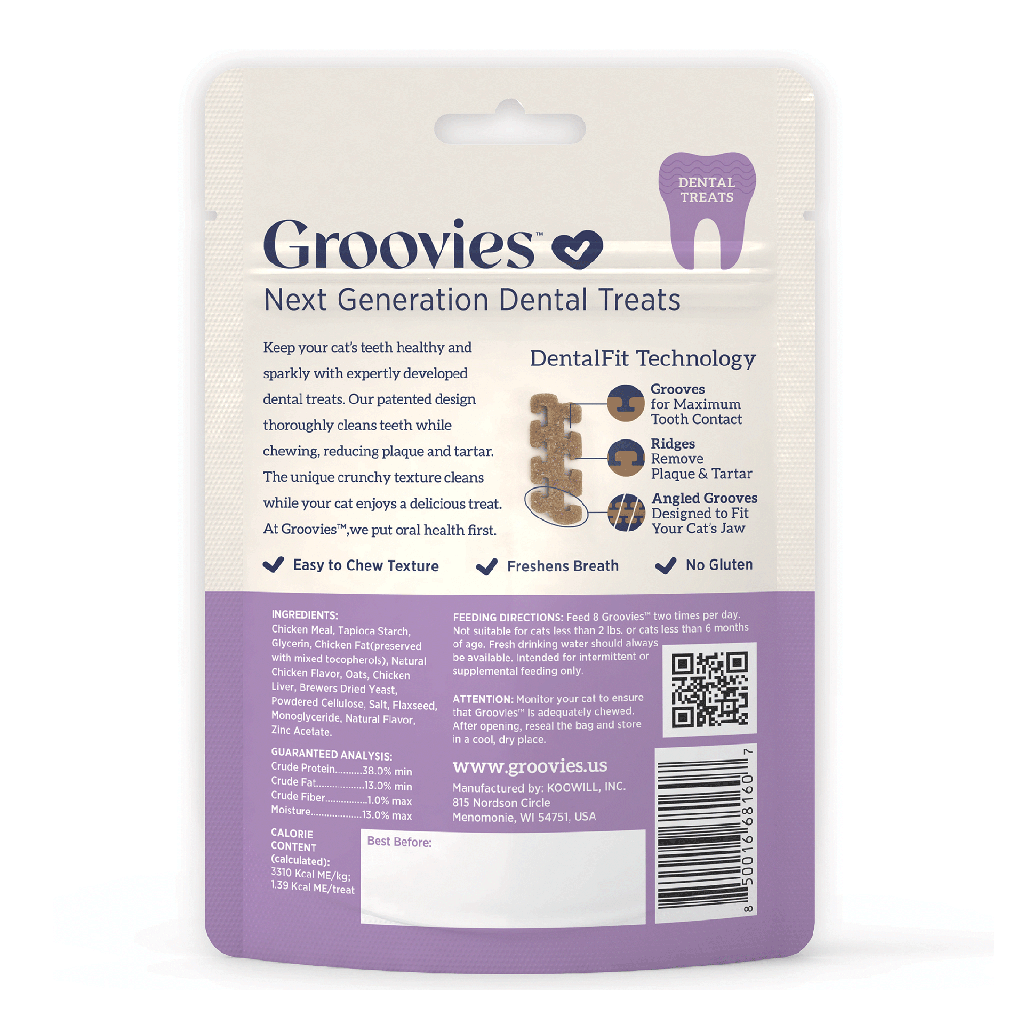 GROOVIES Cat Dental Treat 1.76oz