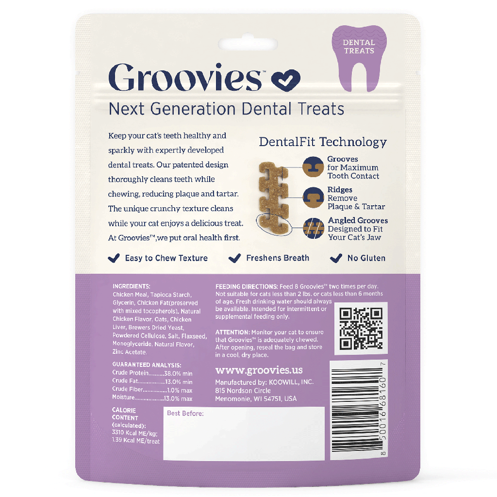 GROOVIES Cat Dental Treats 7.05oz