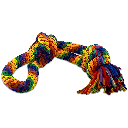 PETSPORT Kaleidoscope Rope XL Knot Tug 22"