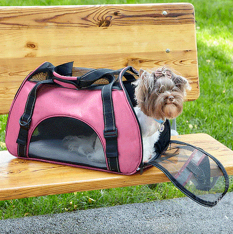 DOGLINE Pet Carrier Bag M Pink