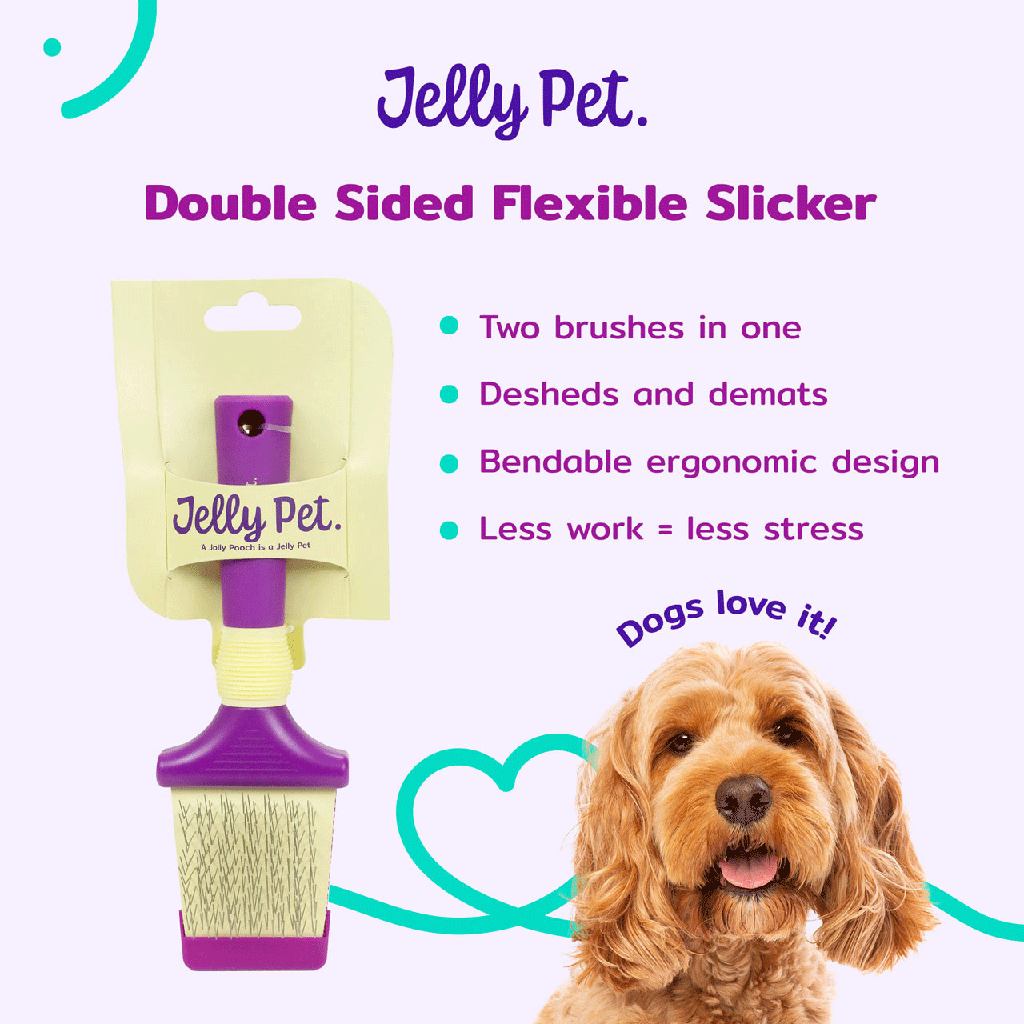 JELLY PET Double Sided Slicker Brush Large