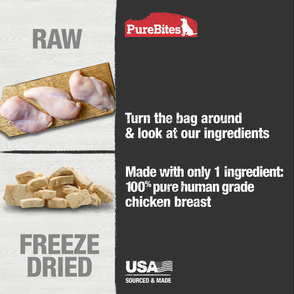 PURE BITES Freeze Dried Chicken Breast 3oz