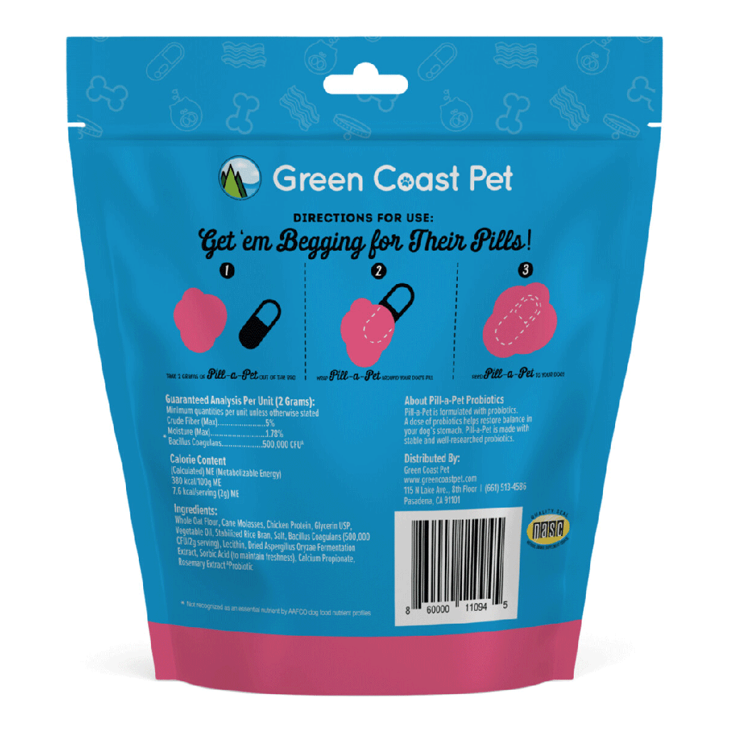 GREEN COAST Pill A Pet Bacon 4.2oz