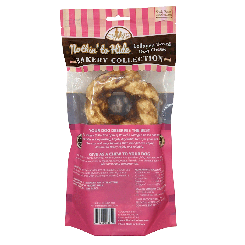 NOTHIN' TO HIDE Bakery Beef Braid Ring 3.5" 2pk