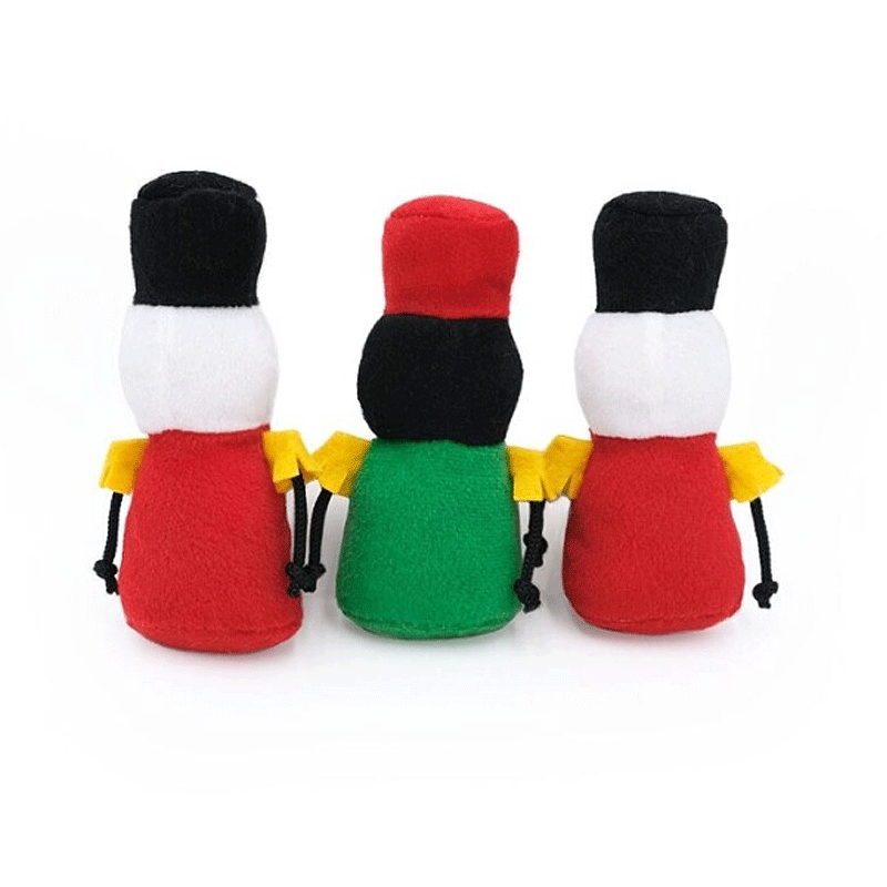 ZIPPYPAWS Holiday Miniz Nutcrackers 3pk