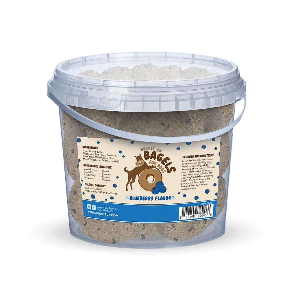 SPUNKY PUP Bucket Of Bagels Blueberry 3lb