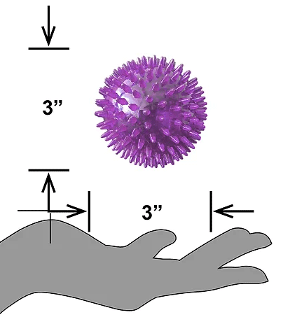 PETSPORT Gorilla Spiky Ball Squeak M 2.8"