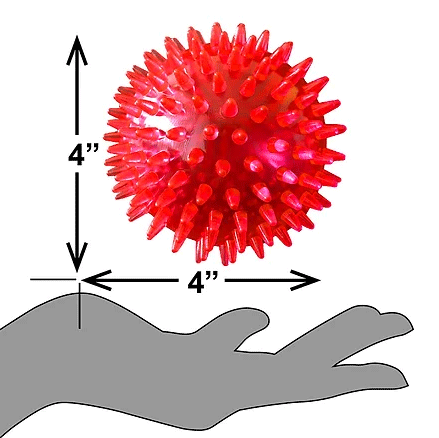 PETSPORT Gorilla Spiky Ball Squeak L 4"