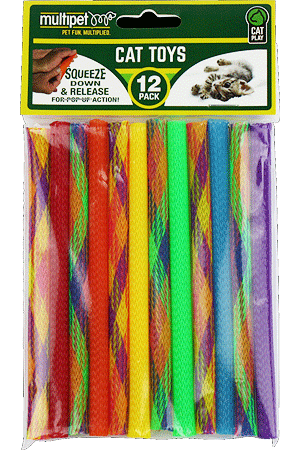 MULTIPET Kitty Straws 7" 12pk