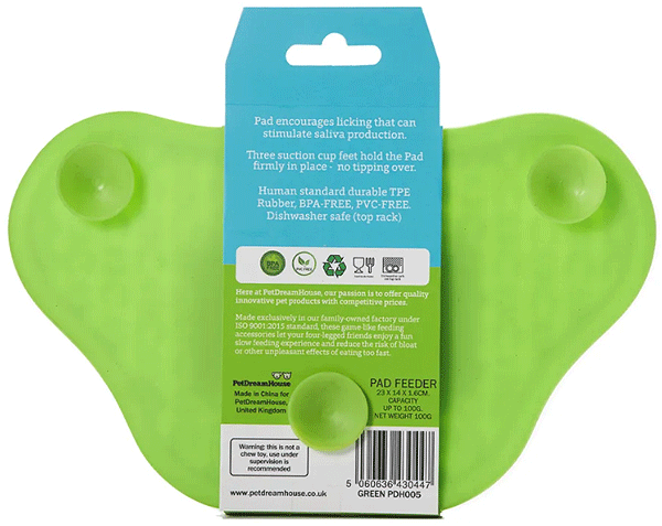 PetDreamHouse PAW Lick Pad Green