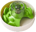 PetDreamHouse SPIN Slow Feeder Pet Bowl UFO Maze Green