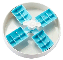 PetDreamHouse SPIN Slow Feeder Pet Bowl Windmill Blue