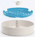 PetDreamHouse SPIN Disc Lick Feeder & Frisbee M Blue