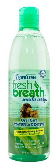 TROPICLEAN FreshBreath Dental Health Solution for Dogs 16oz