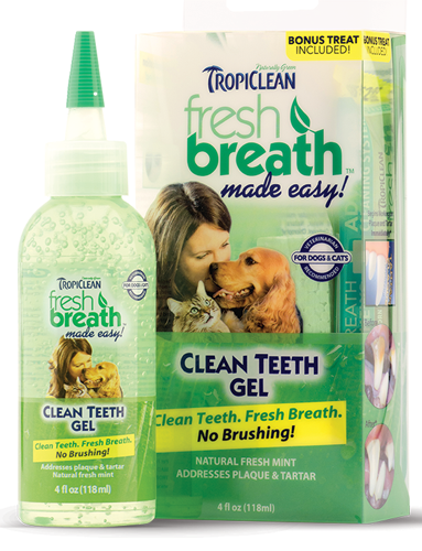 TROPICLEAN FreshBreath Clean Teeth Gel Kit - 4oz