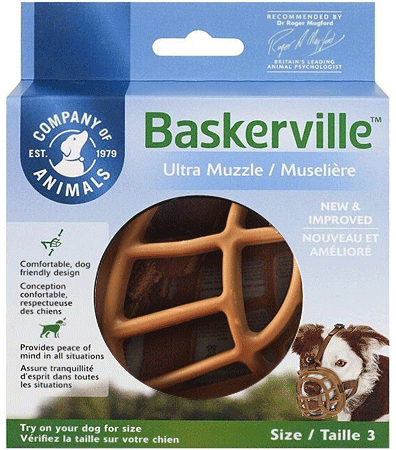 *COMPANY OF ANIMALS Baskerville Ultra Muzzle Size 3 Tan