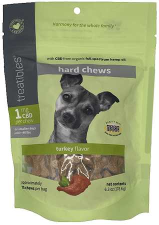 TREATIBLES Calm Hemp Oil Hard Chews Turkey S 75ct