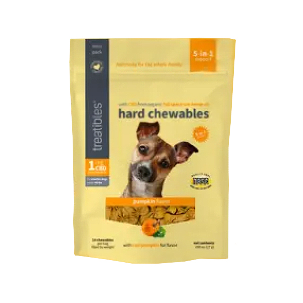 TREATIBLES Grain Free Pumpkin Chews 1mg Small 14ct