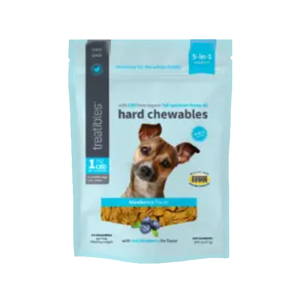 *TREATIBLES Grain Free Blueberry Chews 1mg Small 14ct