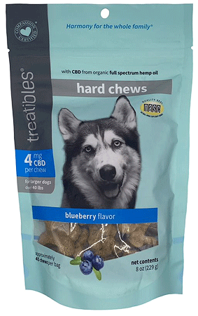 TREATIBLES Grain Free Blueberry Chews 4mg Large 7ct