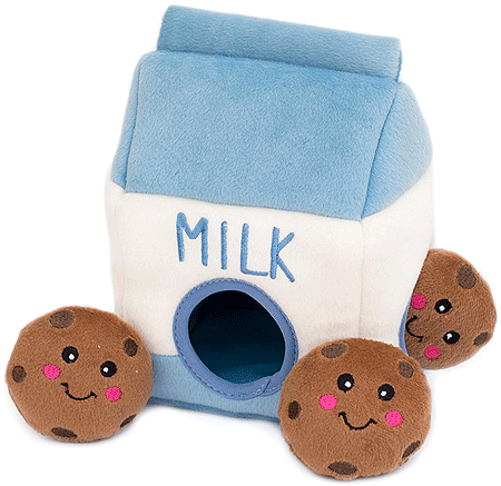 ZIPPYPAWS Zippy Burrow Milk and Cookies