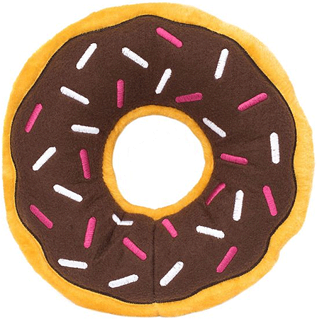 ZIPPYPAWS Jumbo Donutz Chocolate 10.5"