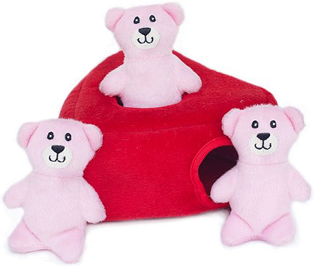 *ZIPPY PAWS Valentine's Burrow Heart'n Bears