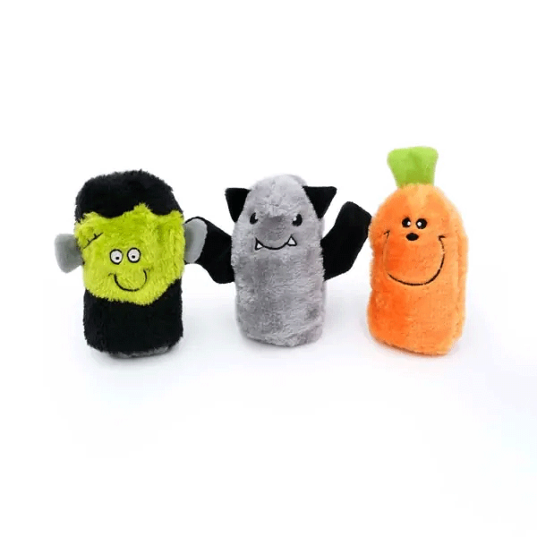 ZIPPY PAWS Halloween Squeakie Buddies 3pk