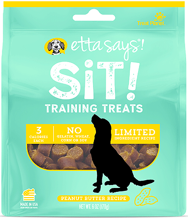 ETTA SAYS Sit! Training Treats Peanut Butter 6oz