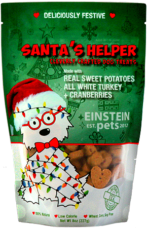 EINSTEIN PETS Santa's Helper Holiday Dog Treats 7oz