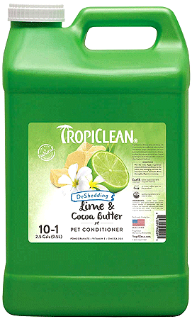 TROPICLEAN Deshedding Lime & Cocoa Butter Conditioner - 2.5 Gallons