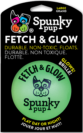 SPUNKY PUP Fetch & Glow Ball L